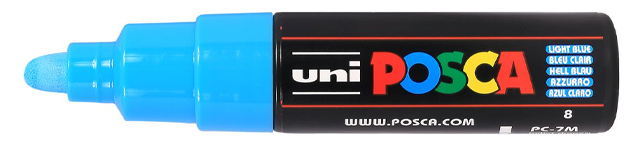 POSCA Marqueur à pigment PC-7M, bleu clair