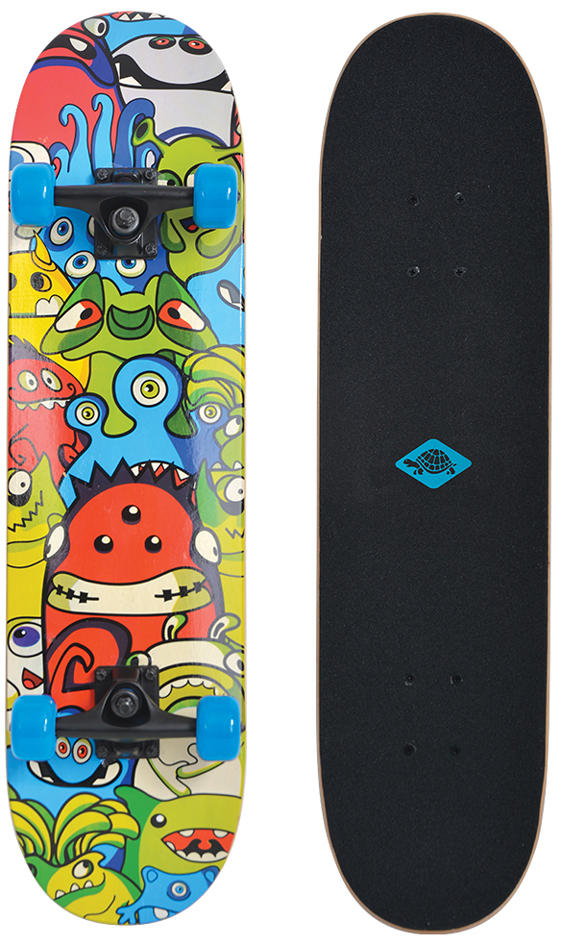SCHILDKRÖT Skateboard 'Slider 31' Monsters
