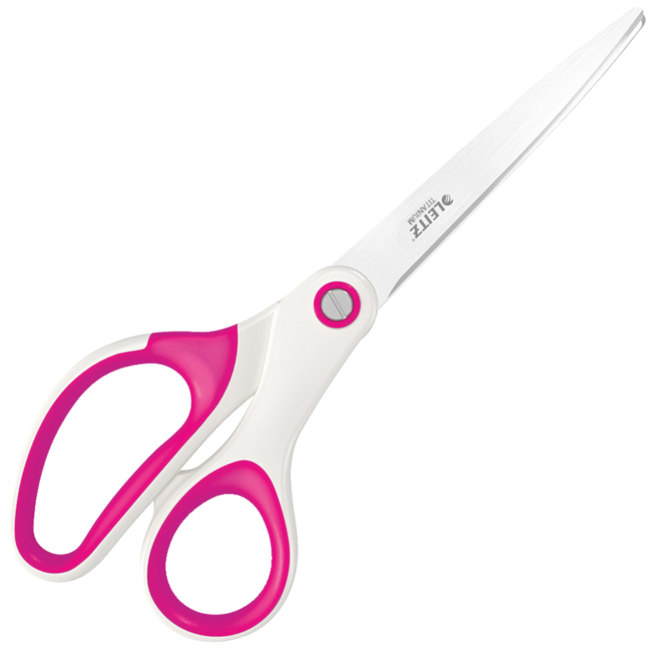 LEITZ Ciseaux WOW Titan, longueur: 205 mm (8'), rose