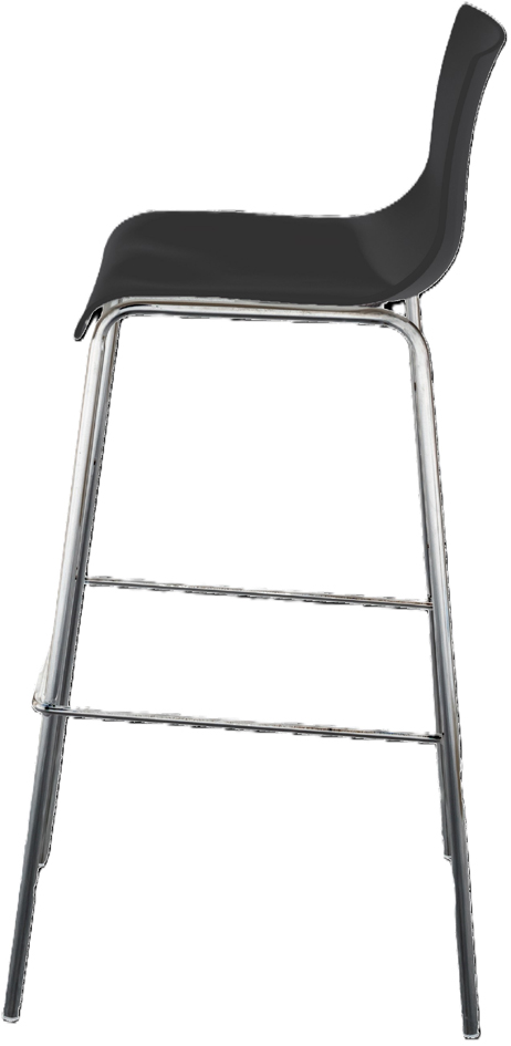 Chaise de bar HARPER, noir