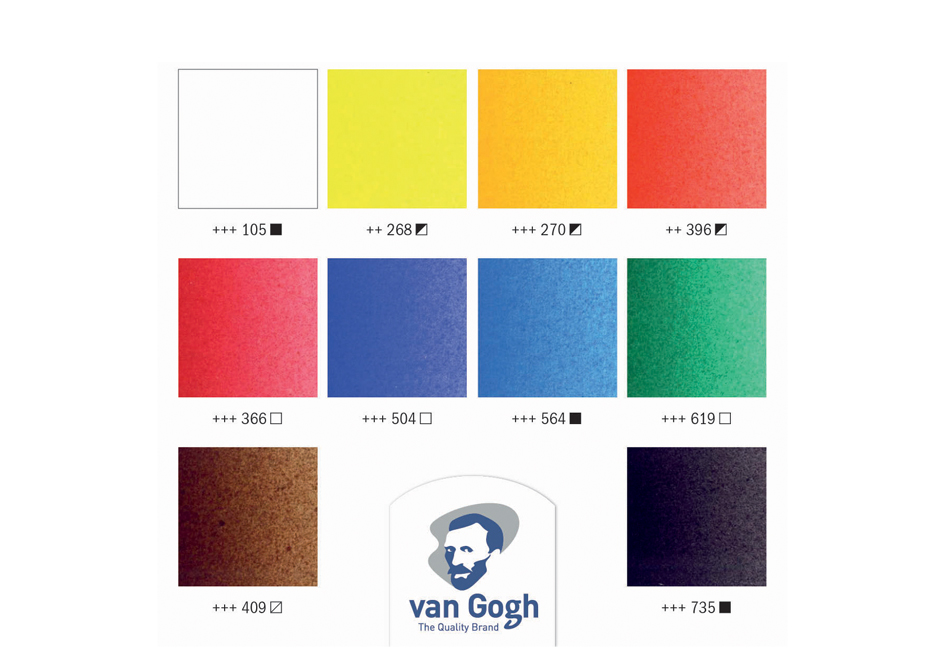 Visuel de référence : aperçu des couleurs