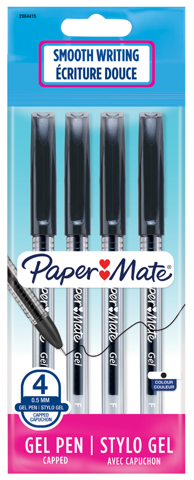 Paper:Mate Stylo à bille Jiffy, sachet de 4, noir