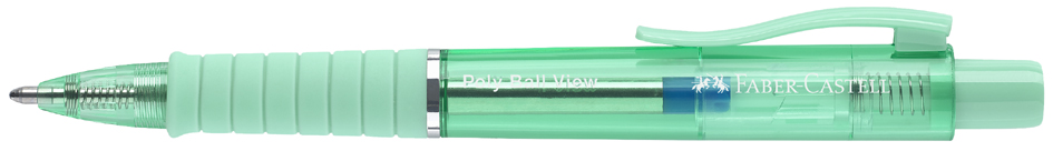 Stylo à bille rétractable POLY BALL VIEW, jelly mint