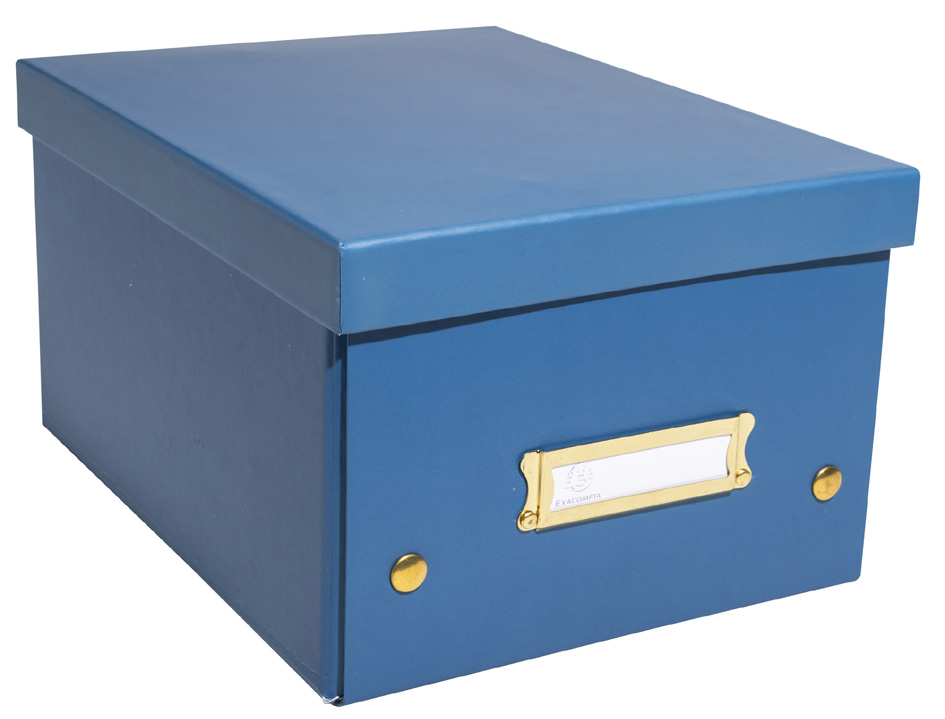 EXACOMPTA Boîte de rangement Neo Deco, A3+, bleu