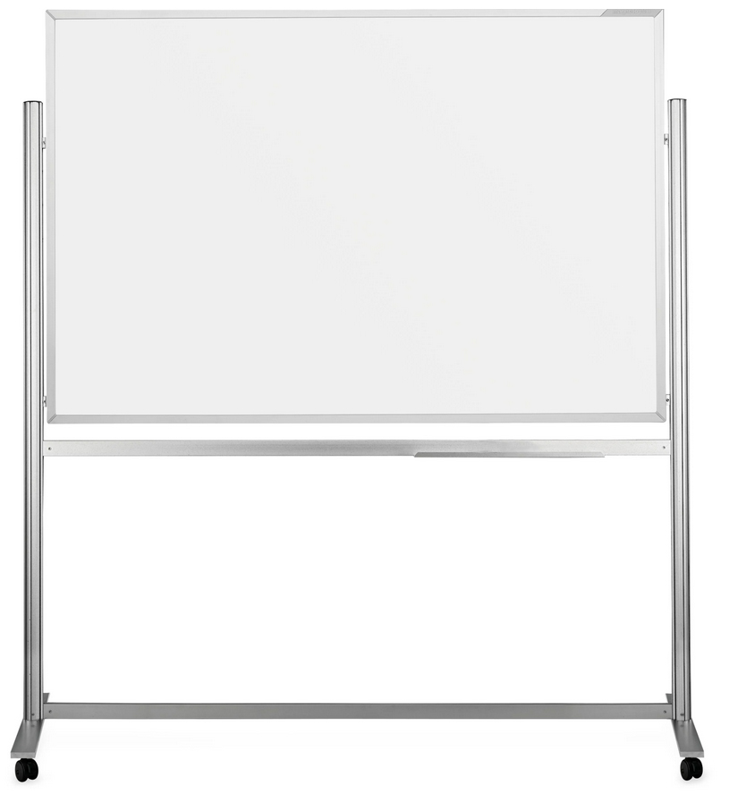 Tableau blanc mobile ferroscript, mobile, pivotable