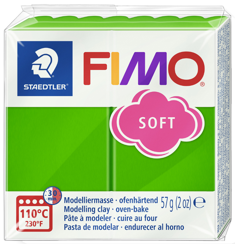 FIMO Pâte à modeler SOFT, à cuire, 57 g, vert tropique