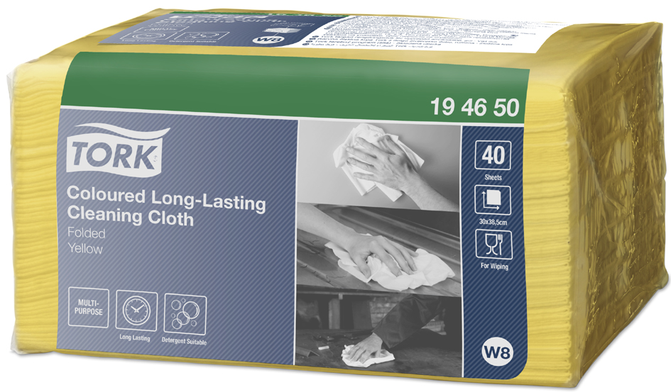 TORK Chiffon de nettoyage tout usage, 385 x 300 mm, jaune