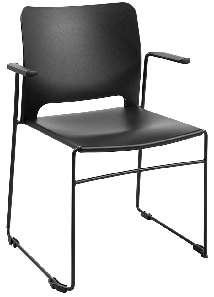 Topstar Chaise visiteur 'Visit Lite', plastique, noir