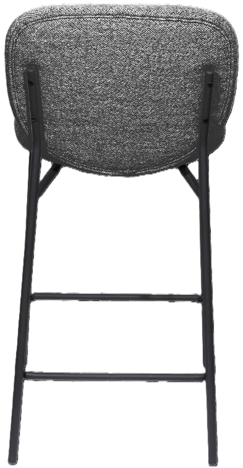 PAPERFLOW Chaise de bar TWIST, set de 2, gris