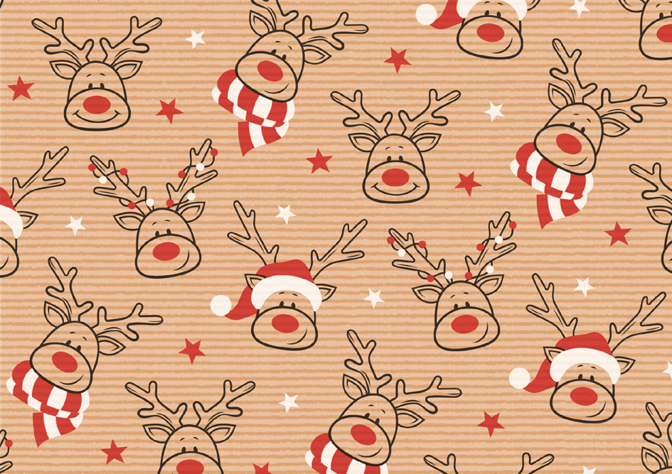 SUSY CARD Papier cadeau de Noël 'Elan Xmas'