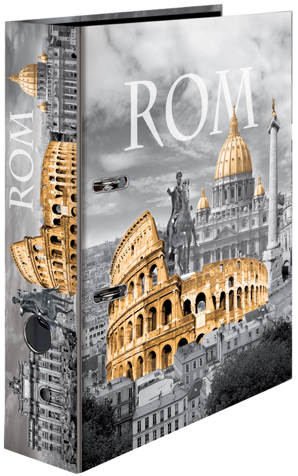 HERMA Classeur à levier à motifs 'Rome', A4, dos: 70 mm