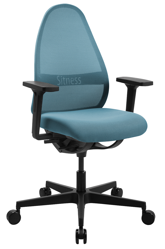 Topstar Chaise de bureau pivotante 'Soft Sitness Art', bleu