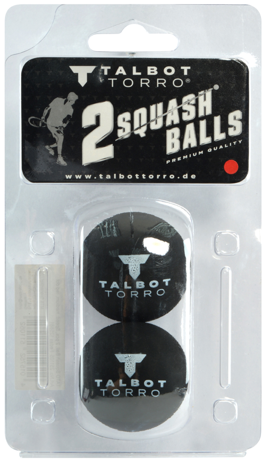 TALBOT torro Balle de squash, extra lent, noir/jaune