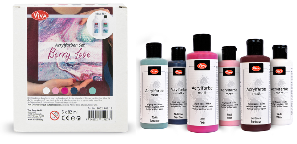 Sets de peinture acrylique, bouteille