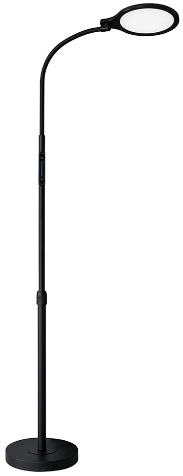 Hansa Lampadaire / Lampe de lecture LED ATRIA, noir mat