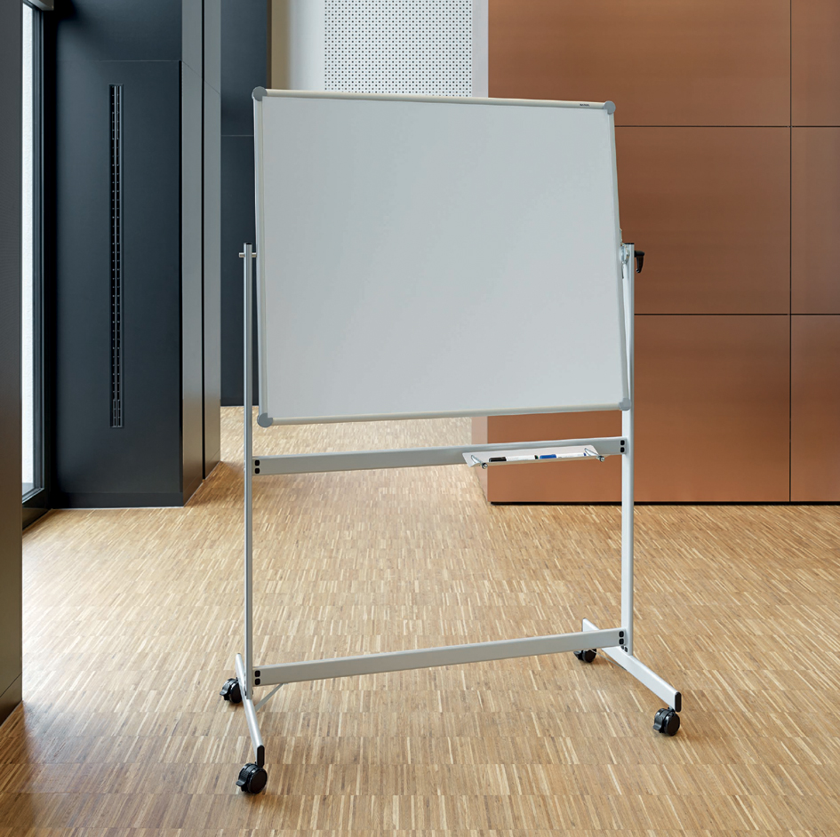 MAUL Tableau mobile, (L)2.100 x (H)1.000 mm, gris laqué 2.100 x 1.000 mm blanc