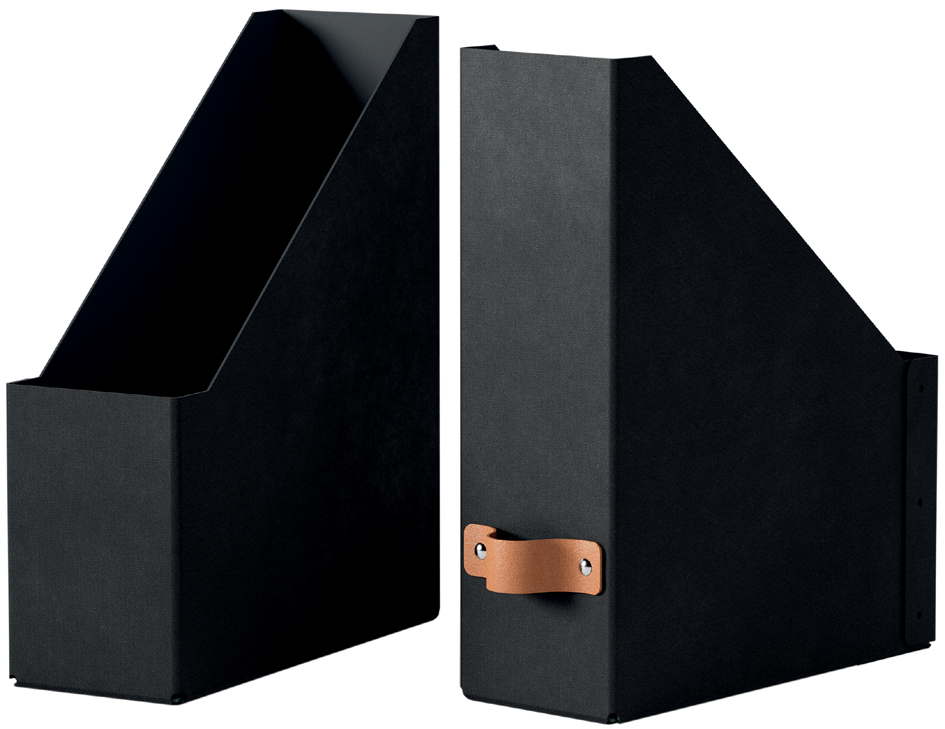 LEITZ Porte-revues Puro, A4, carton, set de 2, noir