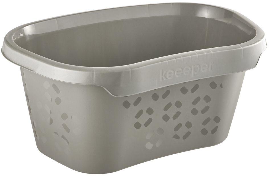 keeeper Corbeille à linge 'tilda eco', stone grey