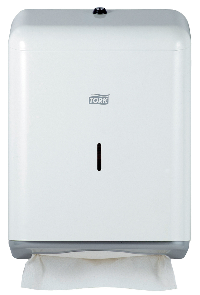 TORK Distributeur d'essuie-mains interfolié, métal, blanc