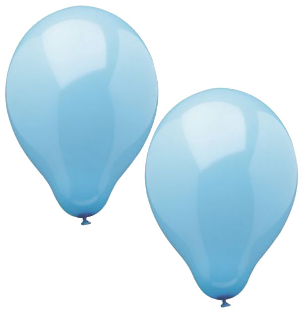 PAPSTAR Ballon de baudruche, diamètre: 250 mm, bleu clair