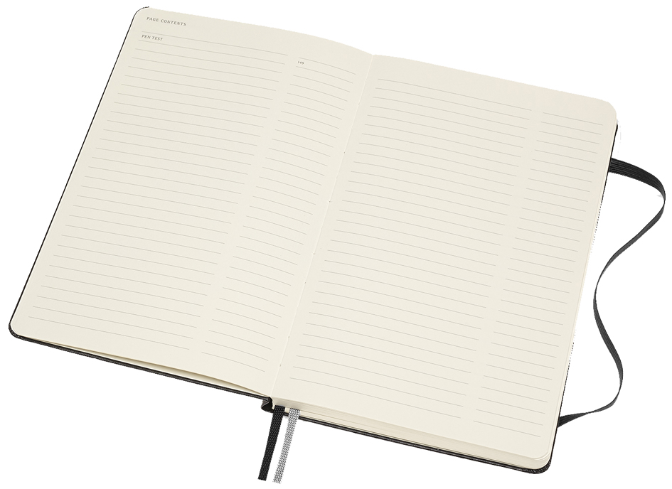 Vue intérieure : page de test de stylo