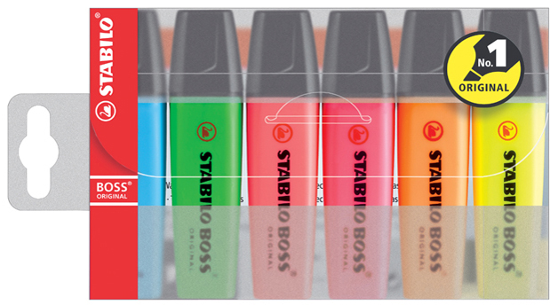 STABILO Surligneur 'BOSS ORIGINAL', étui en PET de 6