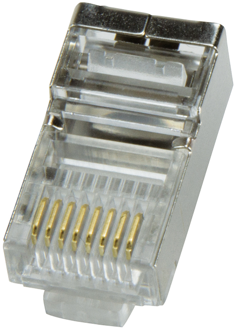 LogiLink Connecteur mâle RJ45 pour câble rond, Cat.5e,