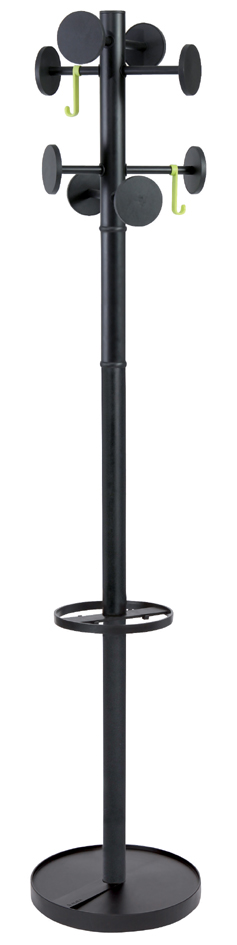 ALBA Portemanteau 'STAN3', 8 patères, noir