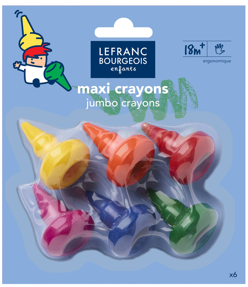 Crayons de cire, avec formes