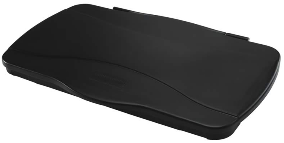 Rubbermaid Couvercle avec charnière Slim Jim, noir