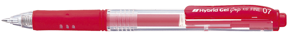 Pentel Stylo bille encre à gel Hybrid Gel Grip K157, rouge