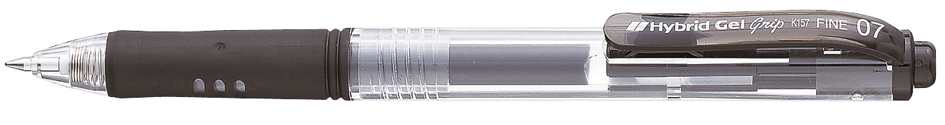Pentel Stylo bille à encre gel Hybrid Gel Grip K157, noir