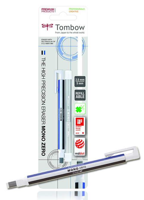 TOMBOW Stylo-gomme 'MONO zero', pointe angulaire