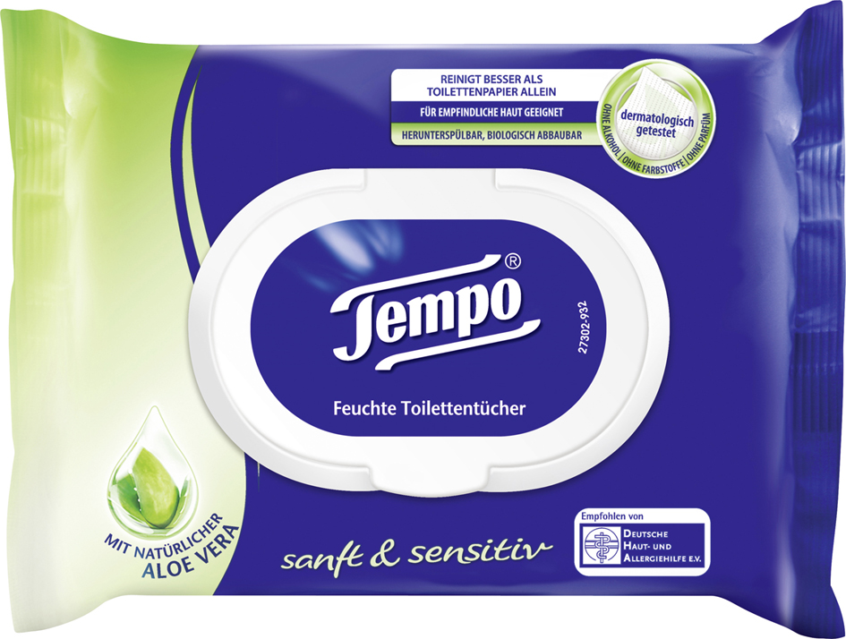 Lingettes toilette humides