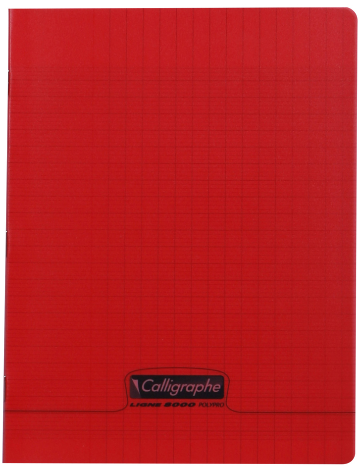 Visuel de référence: Cahier piqûre polypro, rouge