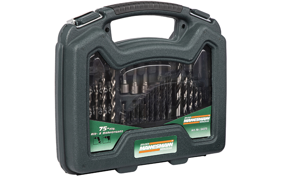 Kit de forets & embouts, dans une mallette en plastique