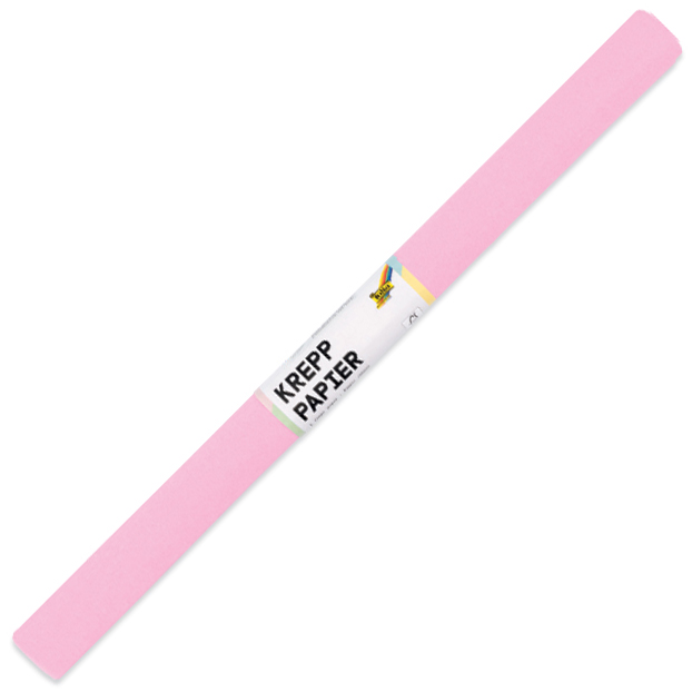 folia Papier crépon, (l)500 mm x (L)2,5 m, rose pâle