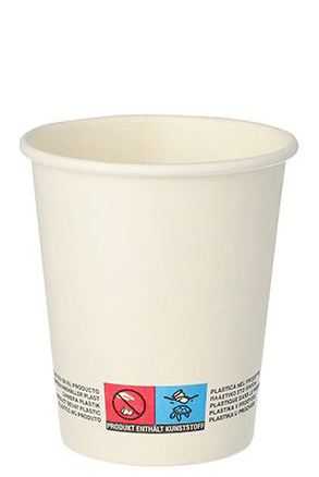 STARPAK Gobelet en carton 'To Go', 0,2 l, blanc