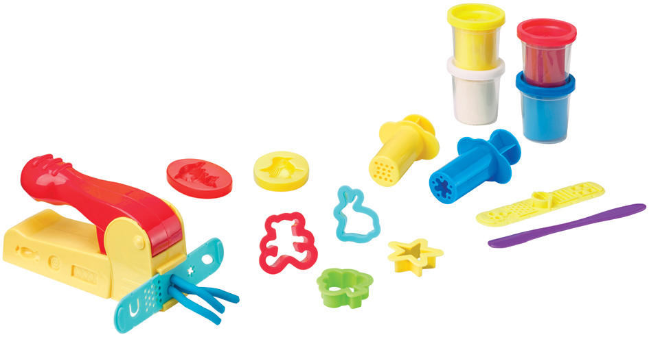 Kit créatif de pâte à modeler avec presse & accessoires, contenu