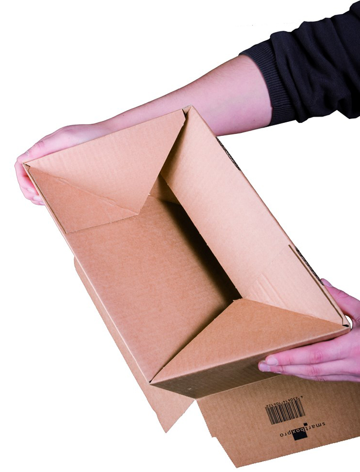 smartboxpro Carton à fond automatique, (L)160 x (P)130 mm
