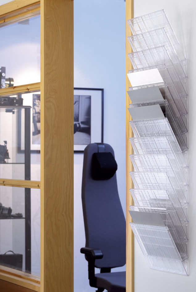 Porte-brochures mural "FLEXIBOXX 12", transparent - utilisation