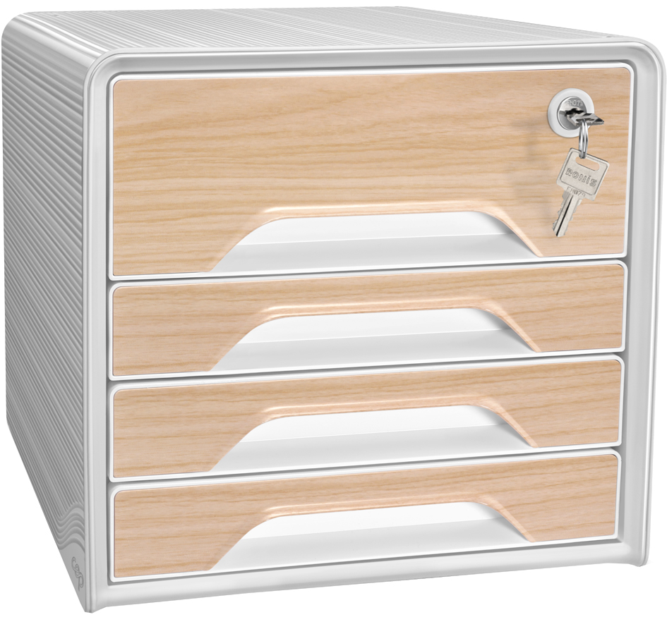 Bloc de classement Smoove SECURE Silva, décor hêtre