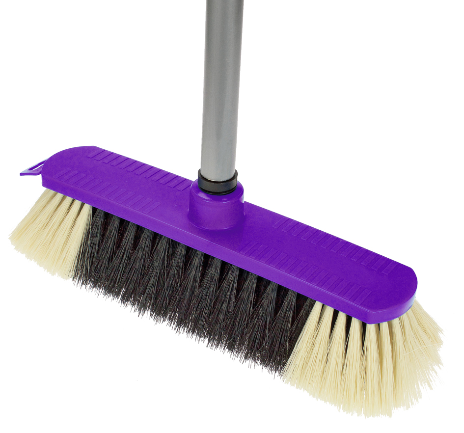 Balai en plastique "Smart" avec un manche - lilas
