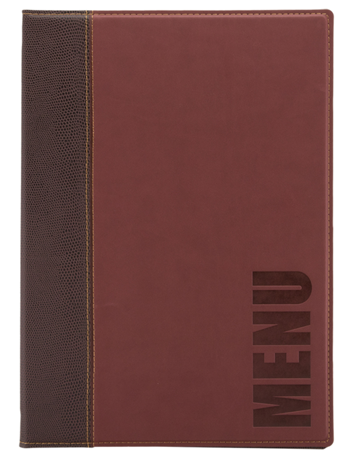 Securit Protège-menus TRENDY, A4, bordeaux