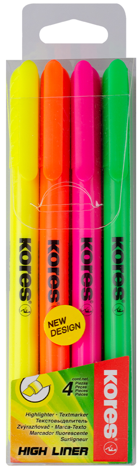 Kores Surligneur Pen, pointe biseautée: 0,5 - 3,5 mm, étui