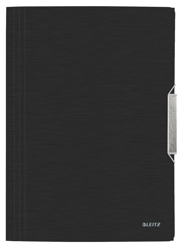 LEITZ Chemise à élastique Style, A4, PP, noir satin