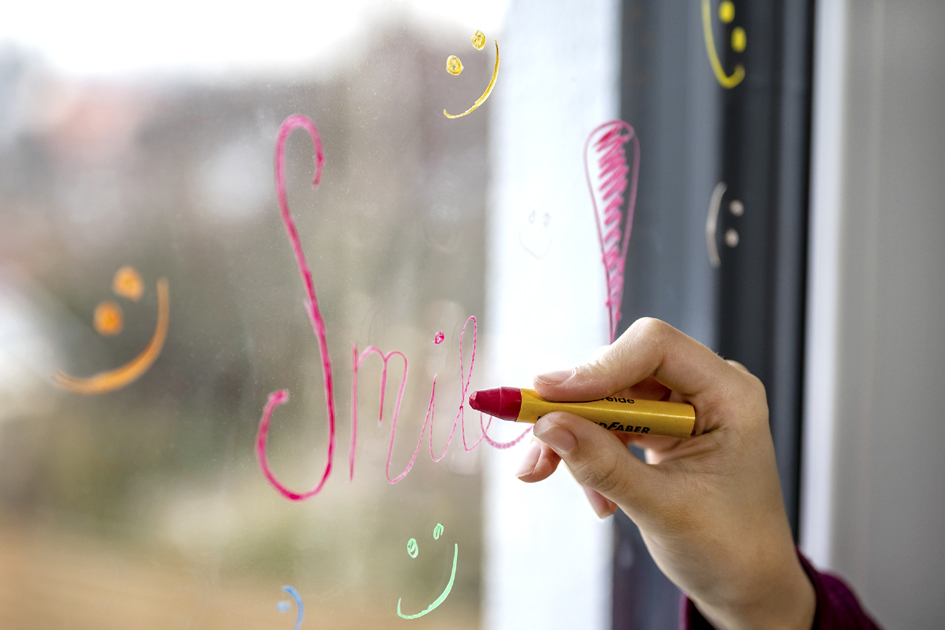Crayons à la cire, pour fenêtre
