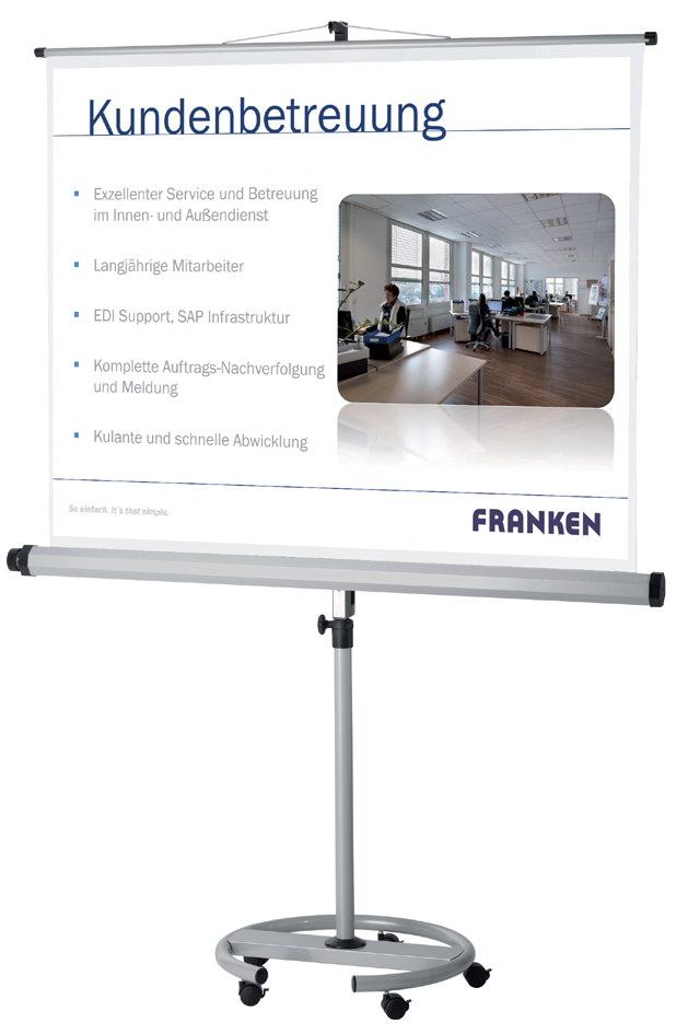FRANKEN Proline Pied pour tableau de largeur max. 1.550 mm