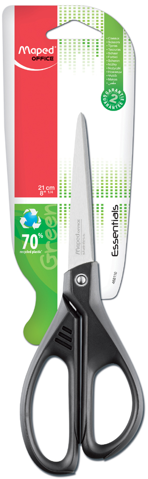 Ciseaux Essentials Green, asymétriques
