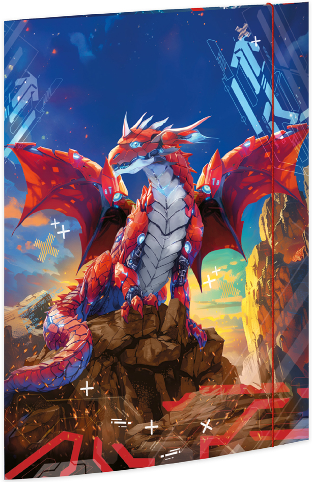 RNK Verlag Pochette à dessins 'Dragon', A3 carton A3 motif fantaisie